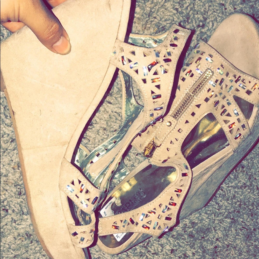 Cream colored  wedges